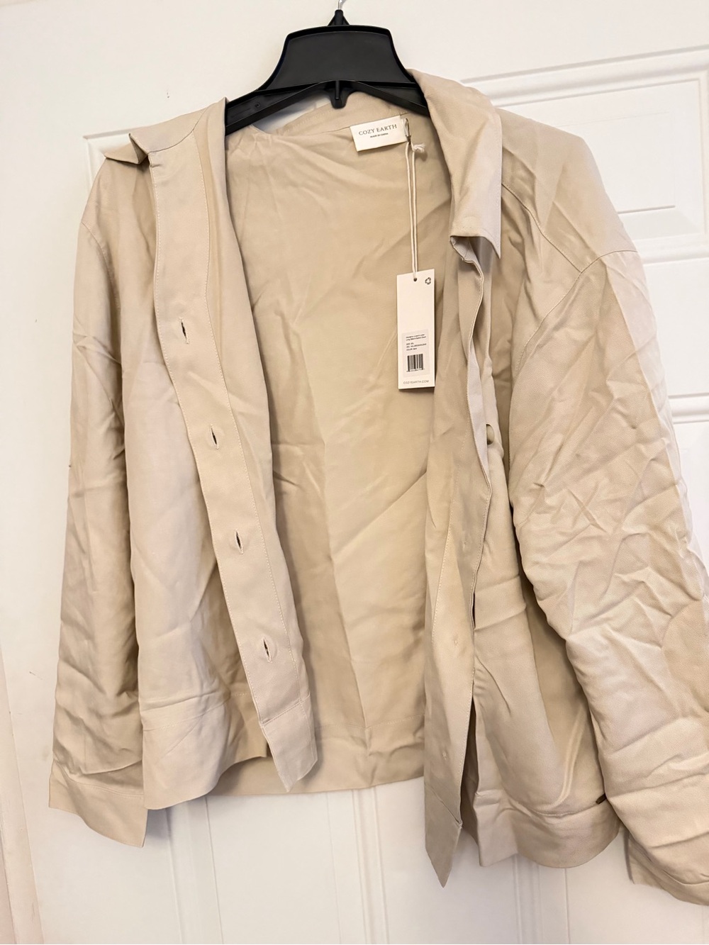 Cozy Earth Light Beige Linen Shirt
